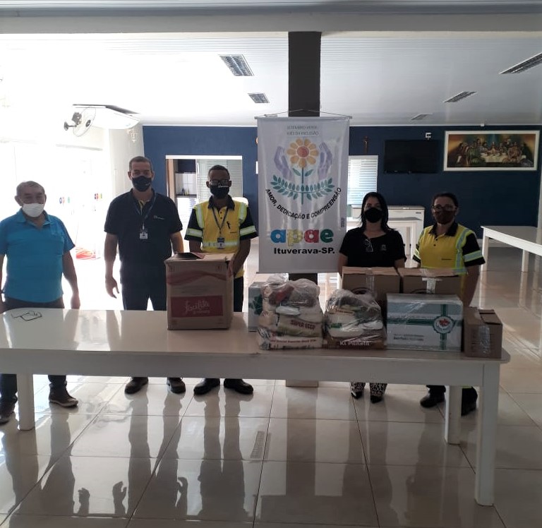 APAE de Ituverava recebeu doações por meio da Entrevias - ajuda chegou também a outras entidades como em Sales de Oliveira